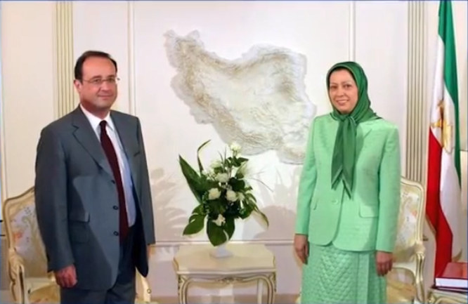 پرونده:دیدار فرانسوا اولاند رئیس جمهور پیشین فرانسه و مریم رجوی در اقامتگاه مریم رجوی در اورسورآواز.png