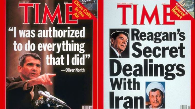 پرونده:جلد مجله تایم در مورد رسوایی ایران گیت.JPG