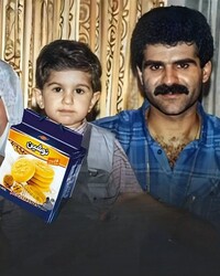 مهرداد بگلری و فرزندش