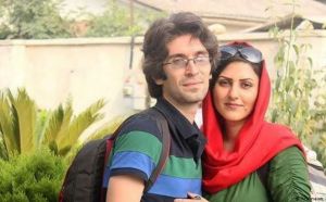 آرش صادقی و همسرش گلرخ ایرایی