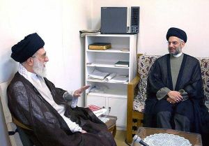 ملاقات عبدالعزیز حکیم با خامنه‌ای در ایران
