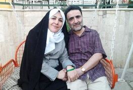 مصطفی تاجزاده و همسرش