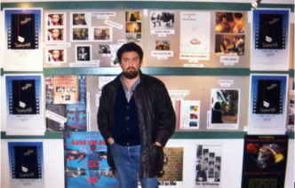 زنده یاد منصور قدرخواه، در نحستین جشنواره سینمای تبعید، سوئد ۱۹۹۳