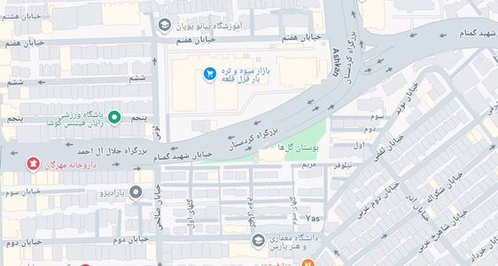 نقشه هوایی محدوده زندان قزل‌قلعه.JPG