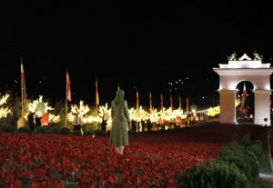 مریم رجوی در گردهمایی ایران آزاد.JPG