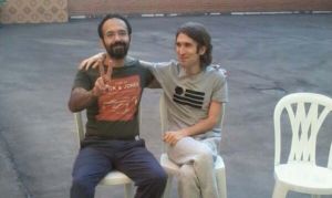آرش صادقی و سهیل عربی در زندان اوین.JPG
