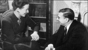 رابطه عمیق سیمون دوبووار و شریک زندگی‌اش ژان پل سارتر.JPG