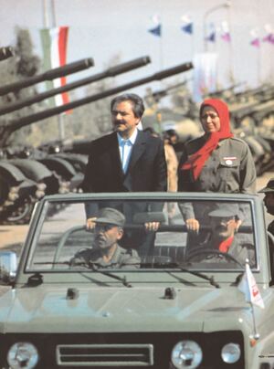 مسعود رجوی- رژه ارتش آزادی بخش.JPG