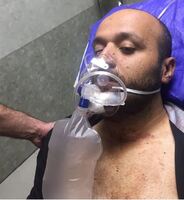 علی روزبهانی در بیمارستان