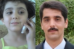حسن جباری و دختر خردسالش آتنا