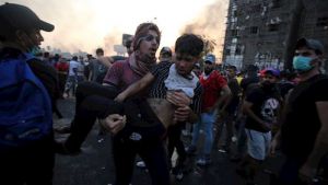 مجروح شدن یک نفر در تظاهرات عراق