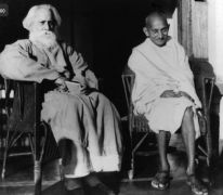 گاندی و نویسنده شهیر هند، رابیندرانات تاگور